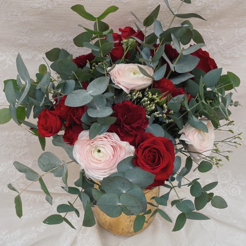 Bouquet fougue bouquet de fleurs fleuriste lyon neuville sur saone saint valentin