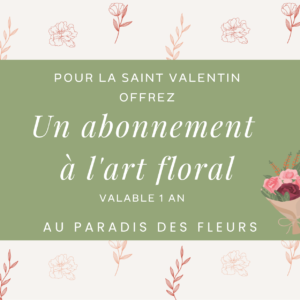 cours dart floral offrir saint valentin