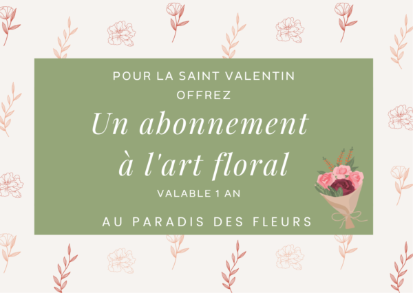 cours dart floral offrir saint valentin