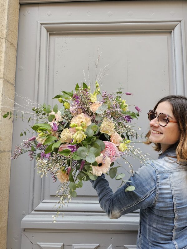 Bouquet d'hiver en fleurs de saison neuville sur saone