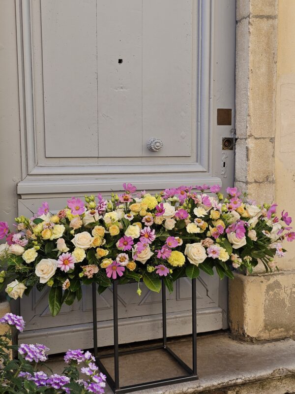 DEssus de cercueil Zélie livraison neuville artisan fleuriste
